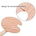 eBoot 2 Pieces Wood Palettes 11.81 Inch by 9.45 Inch and 6 Pieces White Plastic Palette Knife Painting Tool Set