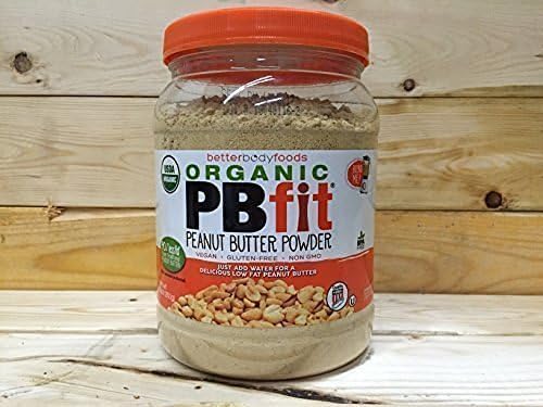 BetterBody Foods PB Fit "USDA Organic" Powder, Peanut Butter, 30 Ounce (Pack of 6)