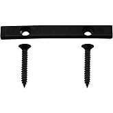 Musiclily Pro 45mm Brass Bass String Retainer Bar String Guide Tree, Black | for 5-String Electric Bass