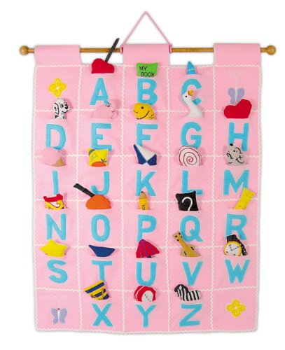 Pockets Of Learning My ABC Wall Hanging Pink By