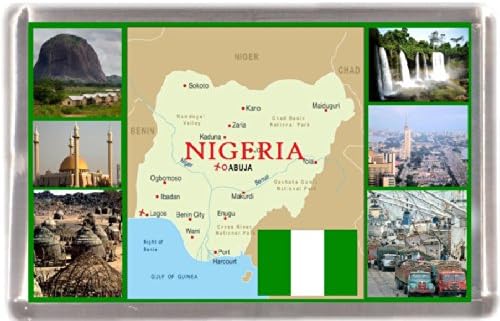 Nigeria map Gift Souvenir Fridge Magnet