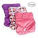 Cos2be Female Dogs Diapers Washable Reusable Wraps,Soft & Comfortable Diapers for Small to Middle Dog-Pack of 3(XS)