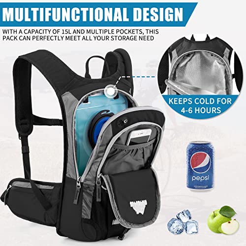RUPUMPACK Hydration Backpack Insulated Hiking 15L Hydration Pack for