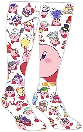 Ki-Rbys Women's/Men's Stockings High Thigh Socks Antibacterial Non-Slip Cotton Stocking for Everyday,Casual,Hiking,Athletic and Running