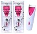 Heated Eyelash Curler – 2 Pack Automatic, Battery Operated, Easy to Use, Suitable for All Lashes, Long Lasting, Slim and Portable, ABS Material, Perm Curler (Pink)