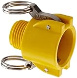 Banjo GHMT075B Polypropylene Cam & Groove Fitting, 3/4" Coupler x GHT Male