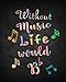Without Music Life Would Bb: Music Teacher Gift Appreciation Book Journal Thank You Teacher's Day Ye by Ivy Caspersen
