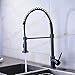 Votamuta Best Modern High Arch Pull Down Pre Rinse Pull Out Sprayer Single Handle Kitchen Sink Faucet with Deck Plate,Oil Rubbed Bronze
