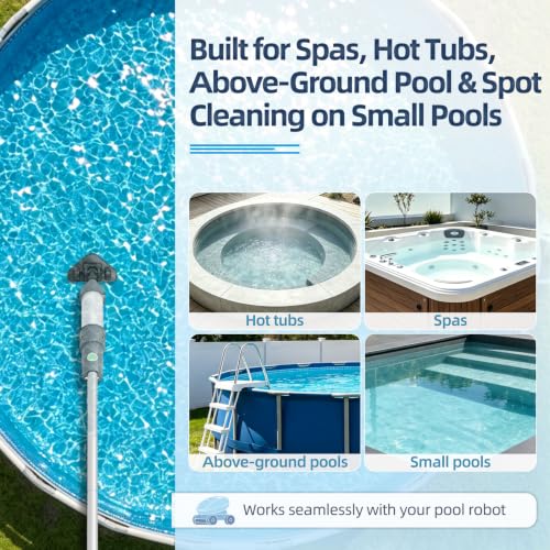 Hot Tub Vacuum, Cordless Handheld Pool Vacuum for Above Ground Pool photo 10