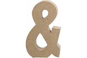 Creativ 26627 20 cm 1-Piece Papier Mache Symbol &,Beige