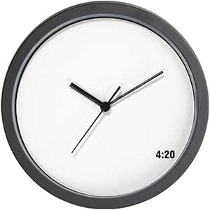 CafePress 4:20 - Reloj de pared estándar Multi-color [cocina y hogar