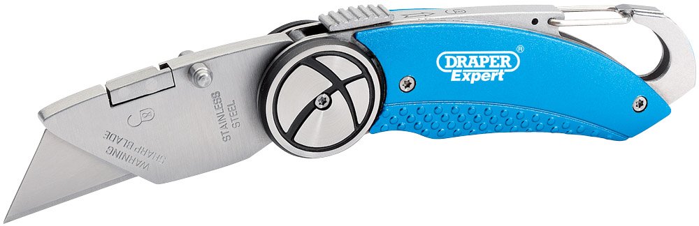Draper Expert 02896 Folding Trimming Knife , Blue
