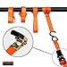 Ratchet Strap Tie Downs With Hooks For Heavy Duty Moving Of Motorcycles Kayaks Boats Trucks ATVs 4 Pack By TrueGrit Gear | Bonus 4 Soft Loops