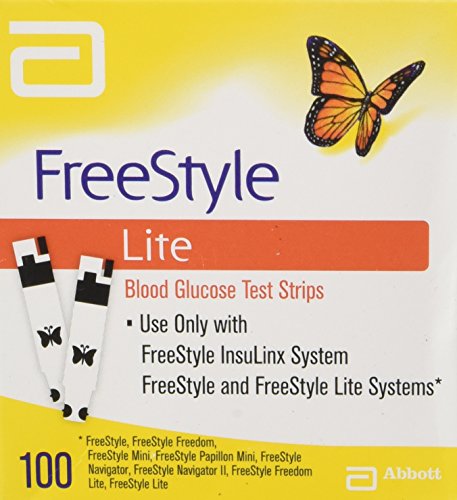 Bandelettes de Test de Glucose Lite freeStyle - 100 ct.