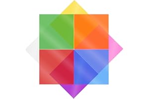 CECLIY 120 pcs Cellophane Sheets,7.5x7.5 Inches Cellophane Wrap Paper Color Cello Sheets Colored Transparency Sheets for Candy,Gel Light Filter,DIY Arts Crafts Decoration Plastic Sheet(8 Colors)