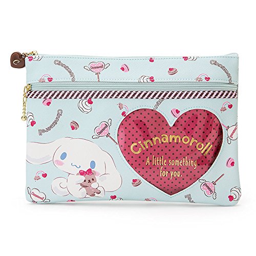 Marushin sanrio flat pouch with heart shape (cinnamonro…