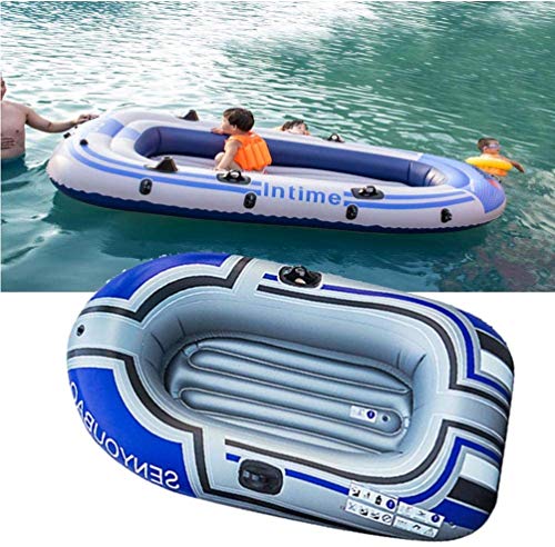 SWM Schlauchboot Kajak Kanu 1-Person Schlauchboot Rafting Angelboot Mit Aufblasbarer Fußpumpe Und Bootspaddel 140 Kg… – Bild 4