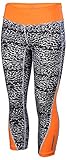 Nike Women's Dri-Fit Racer Leopard Print Crop Running Tights-Leopard/Orange