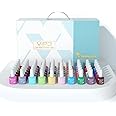 VENALISA VIP3 Set 65 PCS 7.5ML Spring Summer Gel Nail Polish Kit with Color Card,Base Matte Top Coat Gel Polish Set,UV LED Soak Off Manicure Starter,Suitable to DIY at Home Nail Art Salon