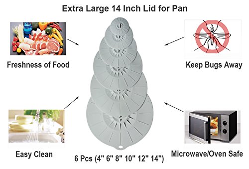 image for YUKSY Silicone Suction Lids Airtight Seal Set, Easy to Apply and Remov
