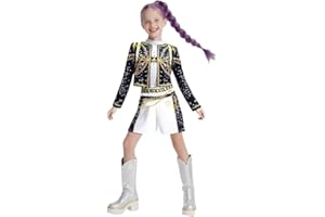 Girls Halloween Cosplay Costume, Fashion Party Dress Up Outfit, Kids Novelty Clothing