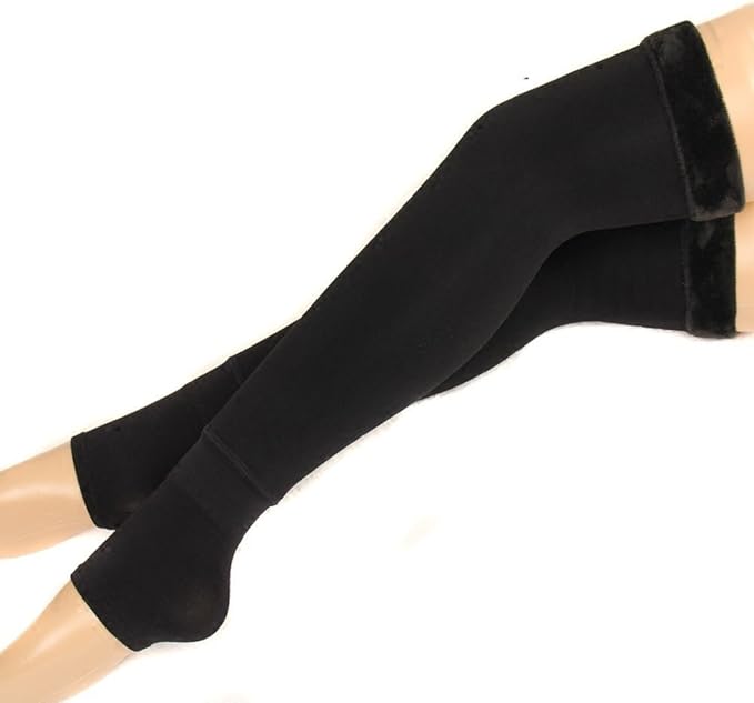 1 Pair Women Winter Leg Warmer Knee Pads Fleece Blend