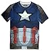 Captain America Civil War Costume Men's t-Shirt (XXL, Blue)