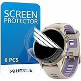 MIHENCE Screen Protector Compatible for Garmin Forerunner 970 Smartwatch, HD TPU Protective Film (6PCS)