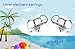YFN Elephant Stud Earrings Sterling Silver Ear Studs for Women