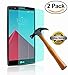 SOOYO 2.5D Round Edge Tempered Glass Screen Protector for LG G4 - Pack of 2