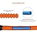 Tacklife 100ft Garden Hose, Innovative 2018 Leakproof Patent Connector Lightweight Expandable Water Hose, Durable Double Latex Core, Solid Brass Fittings, Free Net Bag, 3 Extra Rubber Gaskets - Orange