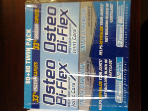 Osteo Bi-flex Joint Care Triple Strength with Vitamin D, Twin Pack,80+80