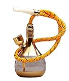 Zobo505 Multi-function Water Tobacco Smoking Pipe Cigarette Holder Hookah Filter -Gloden Color