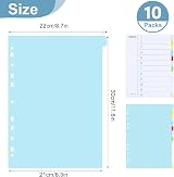 Thboxes File Dividers A4 12 Part 10 Pack Coloured Multi Hole Punched view 2