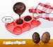 [2 Pack] Premium Quality Egg Shape Silicone Bakeware Trays - Create Easter table decoration - Perfect mold for Cooking & Baking, Chocolate, Candies, Cakes etc. - Dishwasher, Oven & Microwave safe