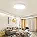 DLLT 12W LED Flush Mount Ceiling Light, 4.72” Closet Ceiling Light Fixtures, Flat Modern Round Lighting Fixture for Laundry Room, Hallway, Bedroom, Basements, Kitchen(Cool White 6000k)