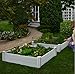 White Vinyl Raised Garden Bed 2-pack