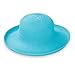 Wallaroo Hat Company Women’s Victoria Sun Hat – Packable Design and Adjustable Sizing for Medium Crown Sizes – Chic Style for Garden Parties, Beach Getaways and Outdoor Events (Turquoise)