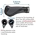 Bike Grips, LERMX Made of TPR Rubber Bicycle Handlebar Grips Handle Bar End Bike Handle bar Rubber End Grips for MTB, BMX, Mountain, Downhill, Folding Bike