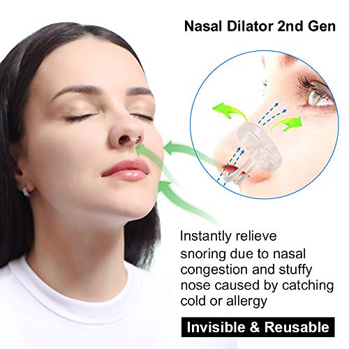 WoodyKnows Anti-Snoring Advanced Nasal Dilators Nose Vents to Ease Snoring and Breathing - Good Alternatives to Nasal Strips Chin Strap Jaw Strap Supporter (Multi-size Pack)