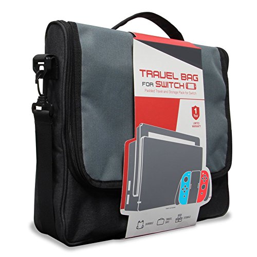 Soyan Messenger Bag for Nintendo Switch, Holds the Switch Console, Pro Controller, Dock and Other Accessories