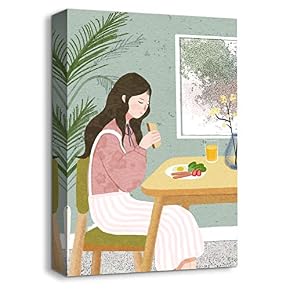 Canvas Wall Art Neighbor Girl Abstract...