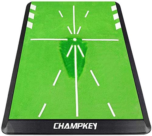 Champkey Tracker-PRO Impact Golf Hitting Mat | Analysis Swing Path and Correct Hitting Posture Golf Practice Mat | Advanced Guide and Rubber Backing Golf Training Mat Champkey Tracker-PRO Impact Golf Hitting Mat | Analysis Swing Path and Correct Hitting Posture Golf Practice Mat | Advanced Guide and Rubber Backing Golf Training Mat