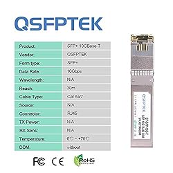 QSFPTEK 10GBASE-T SFP+ Copper Module, 10gb SFP