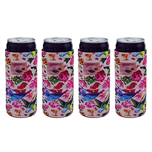 Acelane 4 PCS Beer Can Sleeves Cooler Insulated Covers Extra Thick Neoprene Fits Most 12 Ounces Cans Beer Soda Soft Drinks - Thumbnail 7