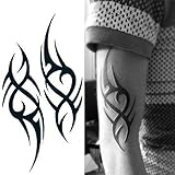 Kotbs 2 Sheet Pack Men Arm Totem Tattoo Temporary Tattoos Sticker Fake Tatoo Body Art Waterproof