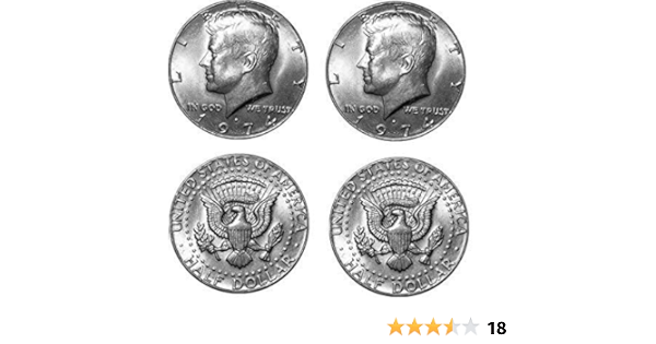 Amazon Com Pair Of Real Double Sided Kennedy Half Dollar Coin 1 Two Headed And 1 Two Tailed Coin Toys Games