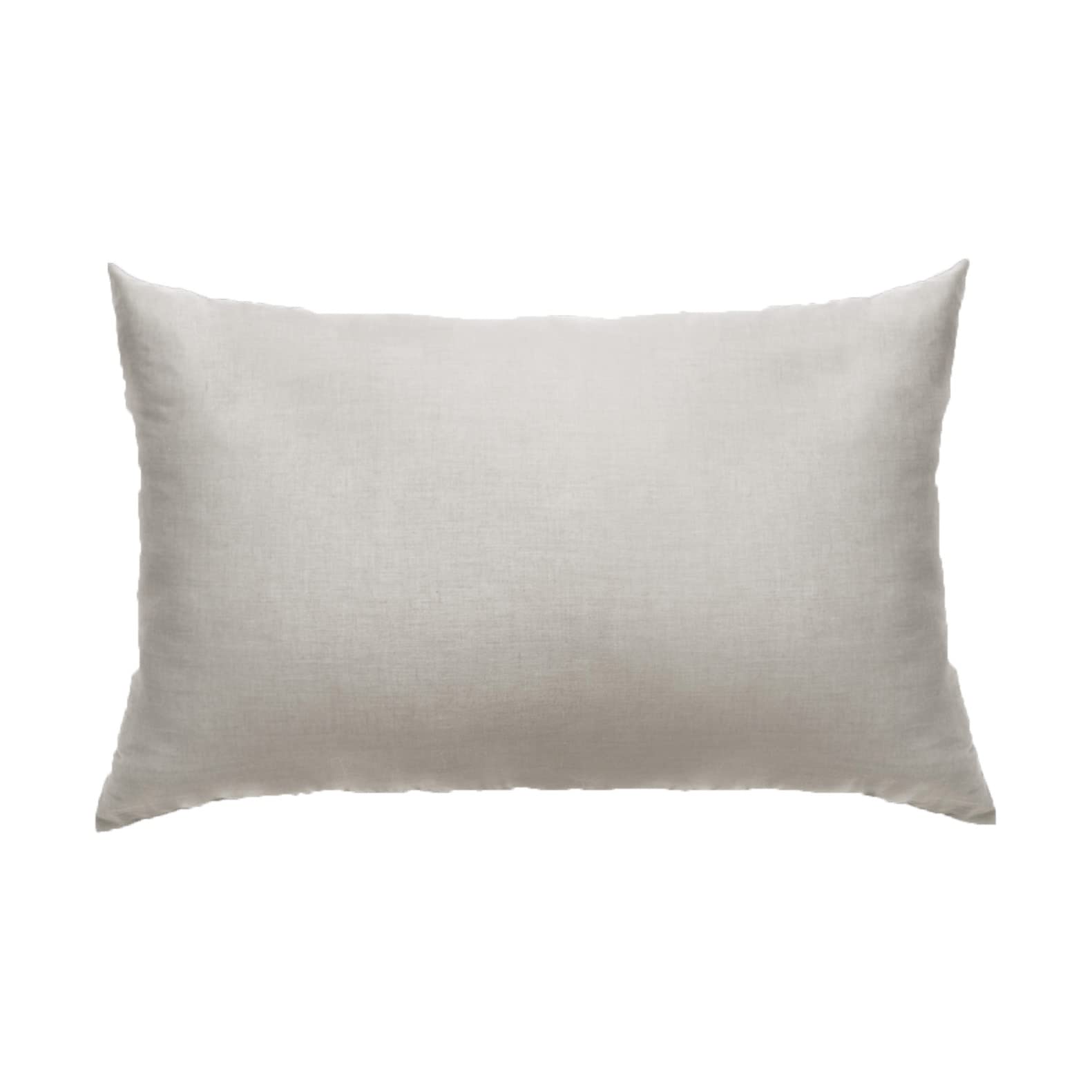 Highams Luxury Soft Hotel Bedroom Housewife Pillowcases Cushion Cover Polycotton Plain Dye Block Colour, Silver - 2 PC