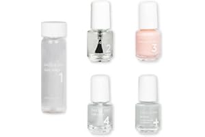 Dazzle Dry Mini Kit 4 Step System - Livin' La Vida Yoga, a soft and pale creamy pink with a hint of diamond dusted shimmer. Semi-sheer cream. (5 Piece Kit / 5 Manicures)
