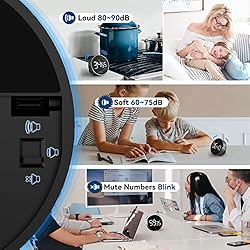 Digital Kitchen Timer, 3.8'' Large LED Display